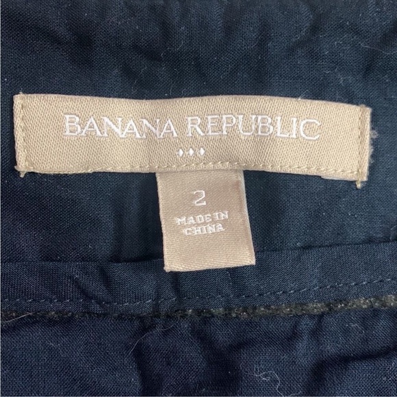 Banana Republic Navy Blue Eyelet 100% Cotton Skirt Size 2 - Picture 5 of 8